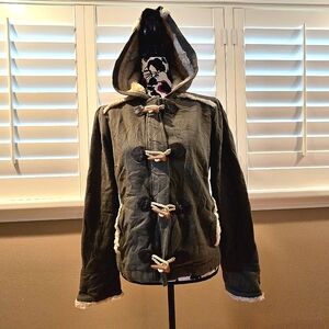 Vintage Juicy Couture Sherpa Lined Hoodie L